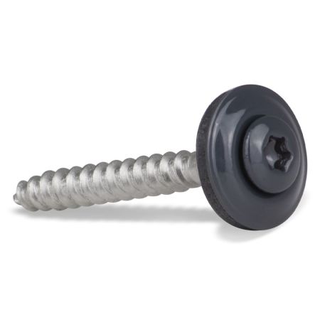 Daktrimschroef antraciet RAL 7016, RVS met EPDM ring, 4,5 x 35 mm, 55675197